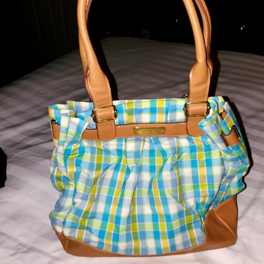 Plaid tote